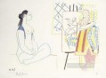 The Artist and His Model L artiste et son modele II 1958 cubist Pablo Picasso